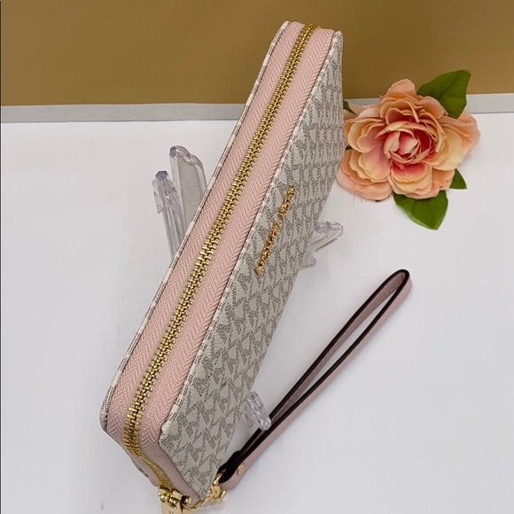 MICHAEL KORS LG CONTINENTAL WALLETS POWDER BLUSH - Picture 10 of 14